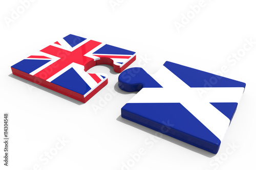Partnership between Scotland and Great Britain / 3D Rendering