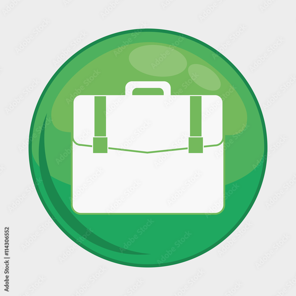 Social Media button represented by suitcase multimedia app . Colorfull and isolated illustration Social Media button represented by suitcase multimedia app . Colorfull and isolated illustration