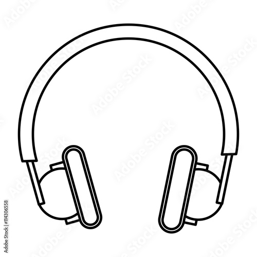 line headphones icon