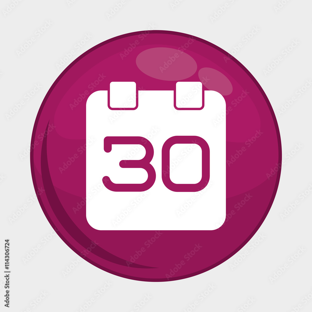 Social Media button represented by calendar multimedia app . Colorfull and isolated illustration Social Media button represented by calendar multimedia app . Colorfull and isolated illustration
