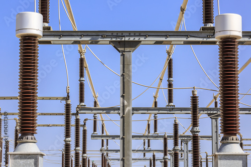 Disconnect switches in the electrical substation of a wind farm