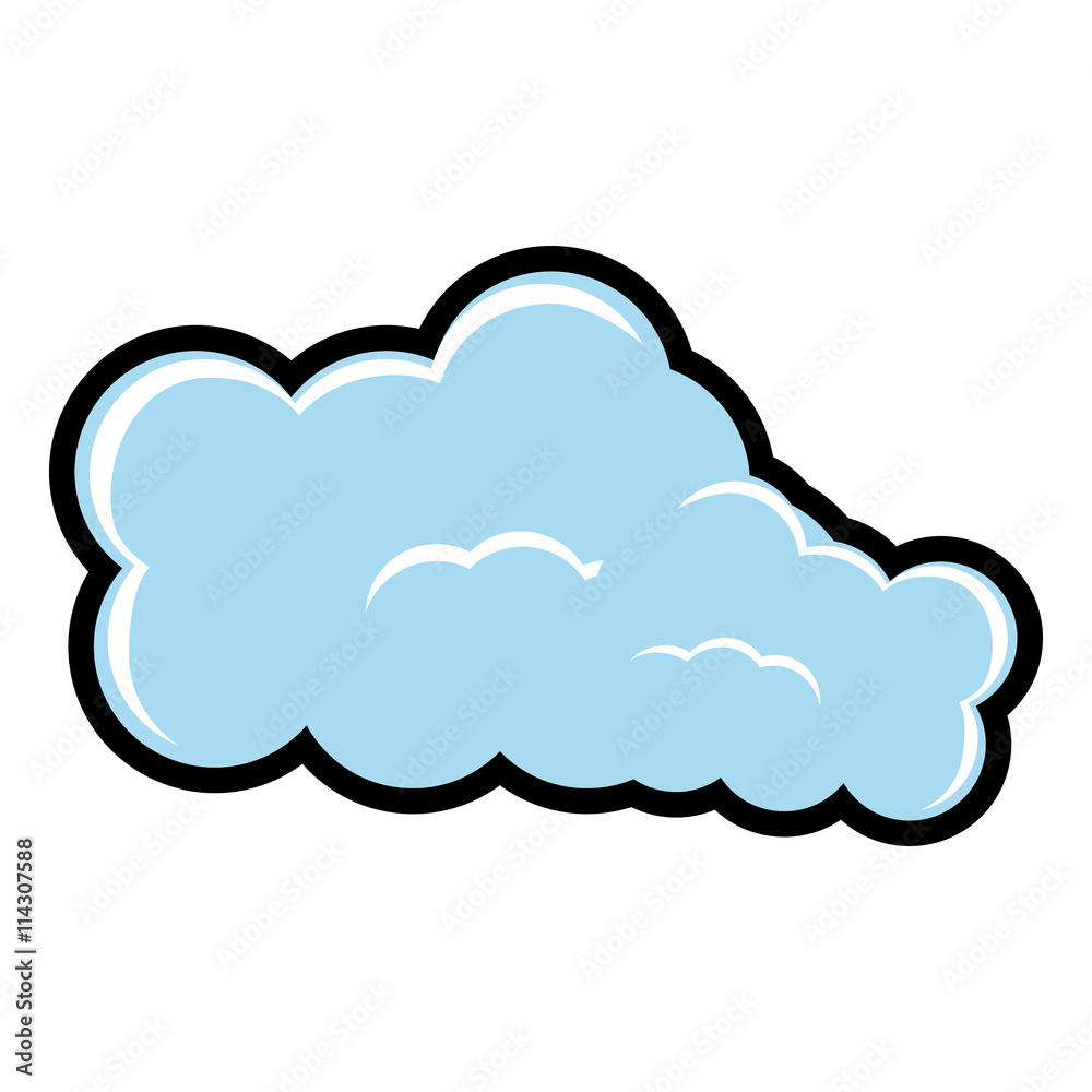 Weather concept represented by cloud icon. isolated and flat illustration Weather concept represented by cloud icon. isolated and flat illustration