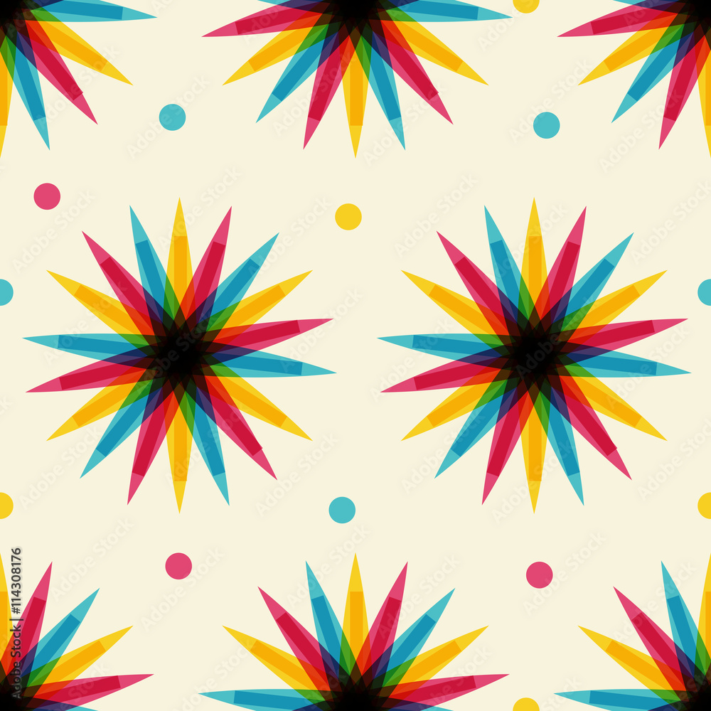 Retro abstract seamless pattern