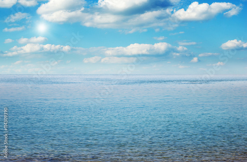 Beautiful sky and blue sea © photolink