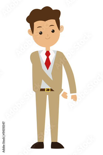 man formal suit icon