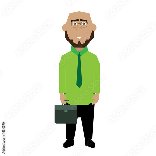 Isolated Businessman
