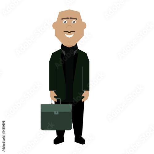 Isolated Businessman