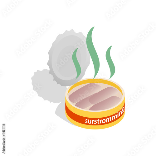 Can of surstomming, danish fermented herring icon