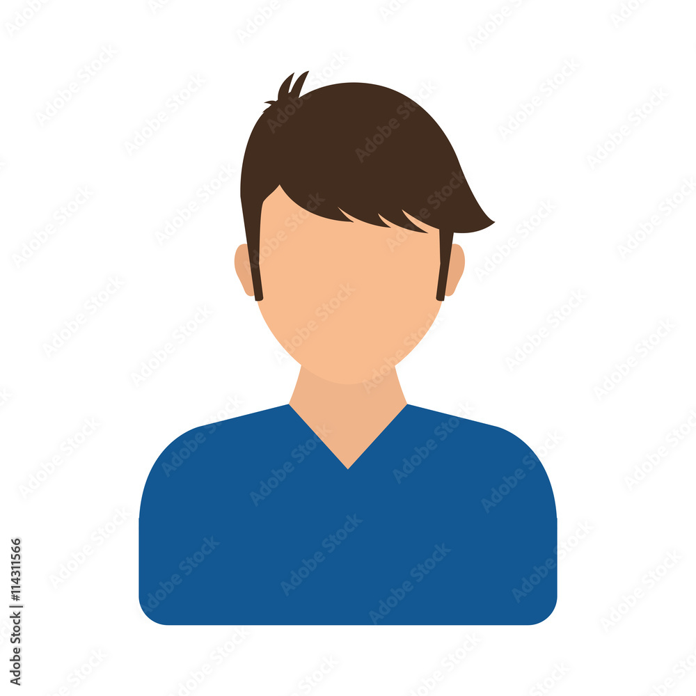Avatar person concept represented by man icon. isolated and flat illustration Avatar person concept represented by man icon. isolated and flat illustration