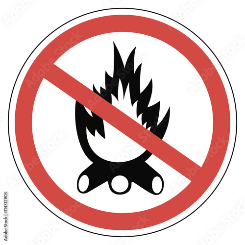 Sign campfires are prohibited