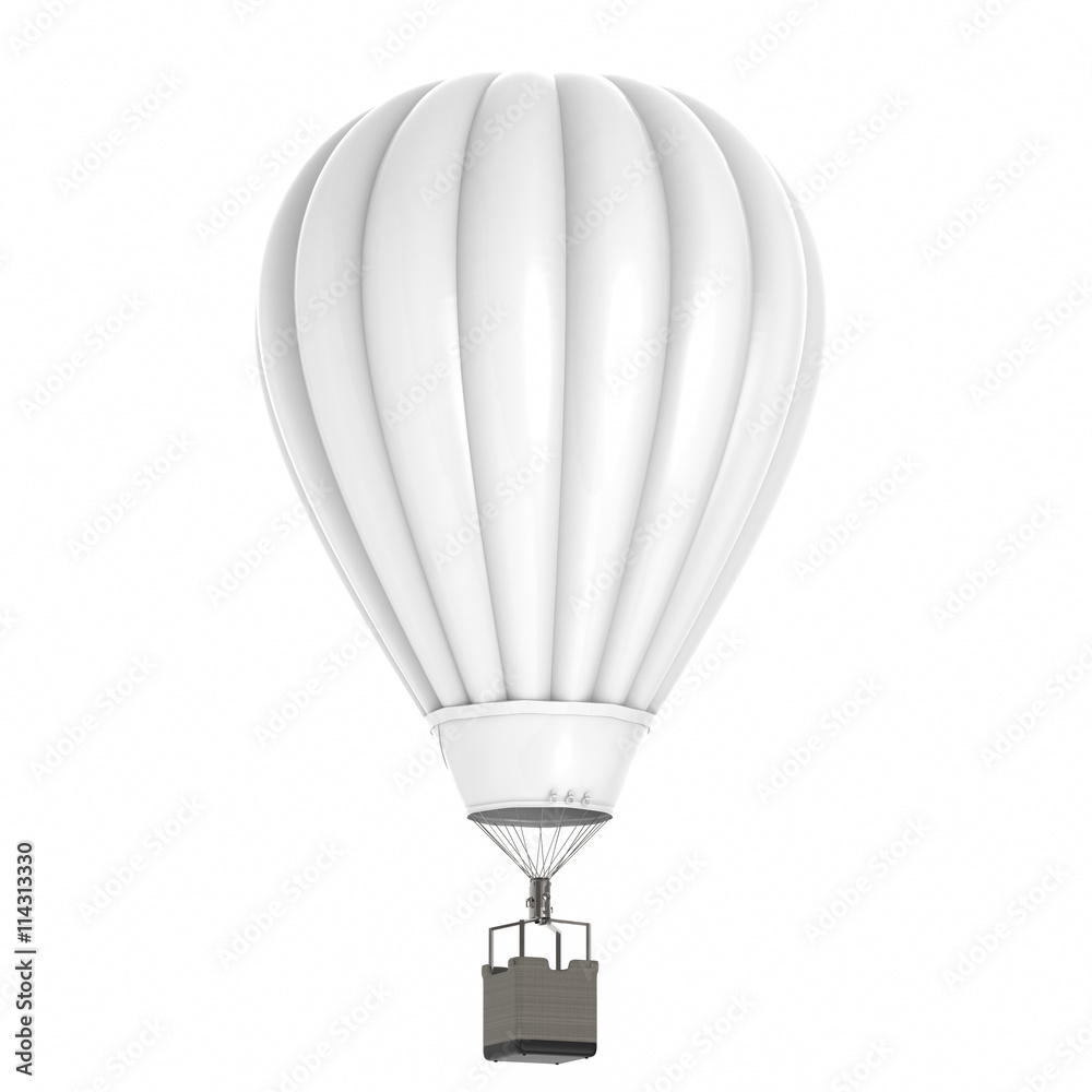 Fototapeta premium white hot air balloon 