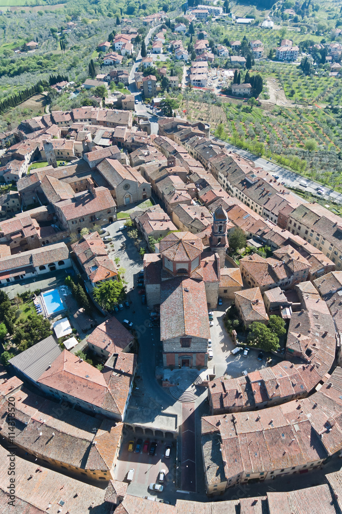 The medieval town of Lucignano in Tuscany - Italy