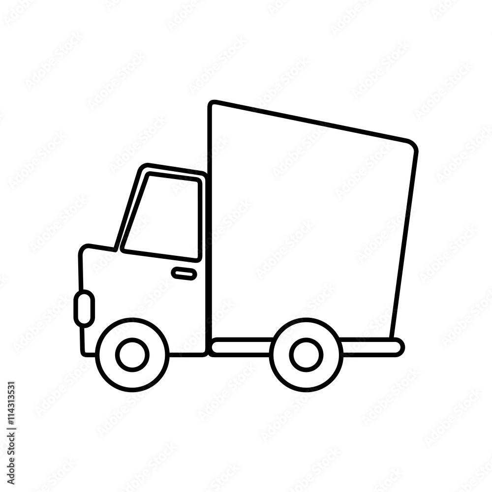 Delivery and Shipping concept represented by truck icon. isolated and flat illustration Delivery and Shipping concept represented by truck icon. isolated and flat illustration