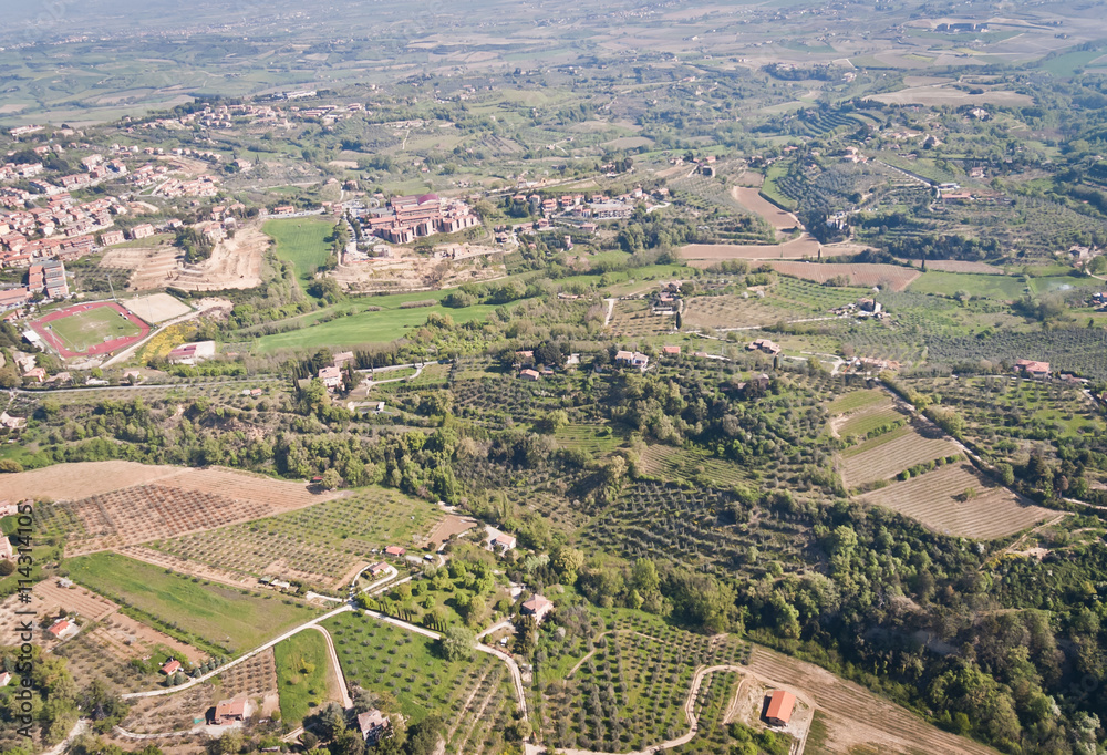 A typical medieval village in Tuscany between Arezzo and Siena - Italy