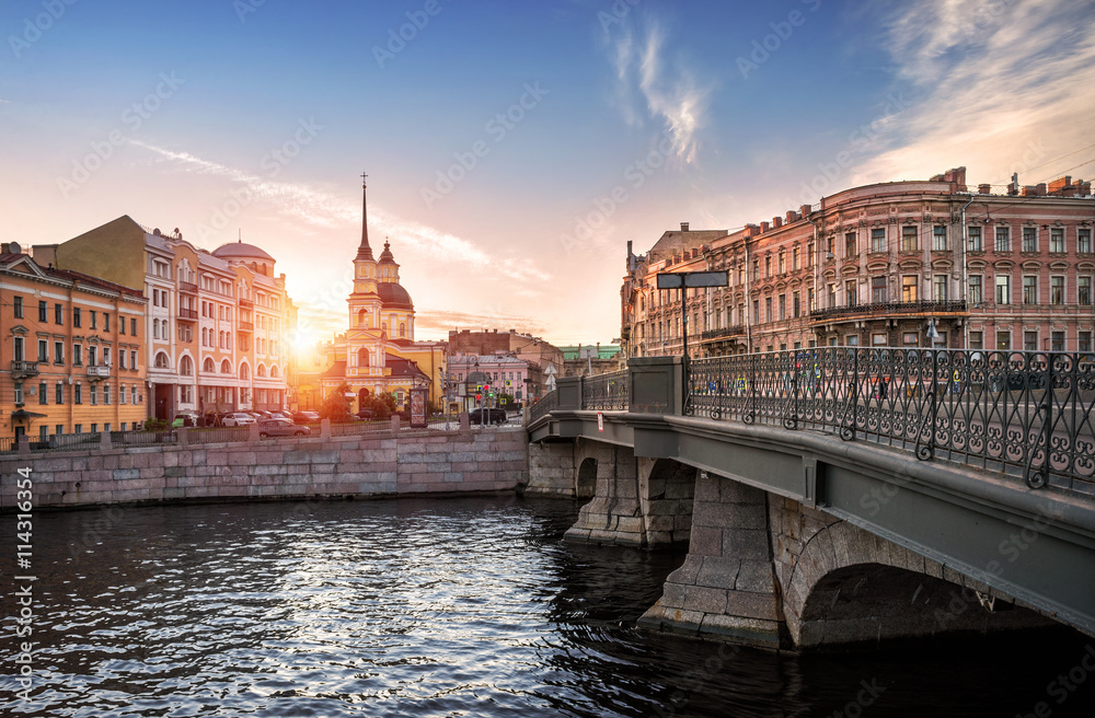 Fototapeta premium Мост Белинского Belinsky Bridge
