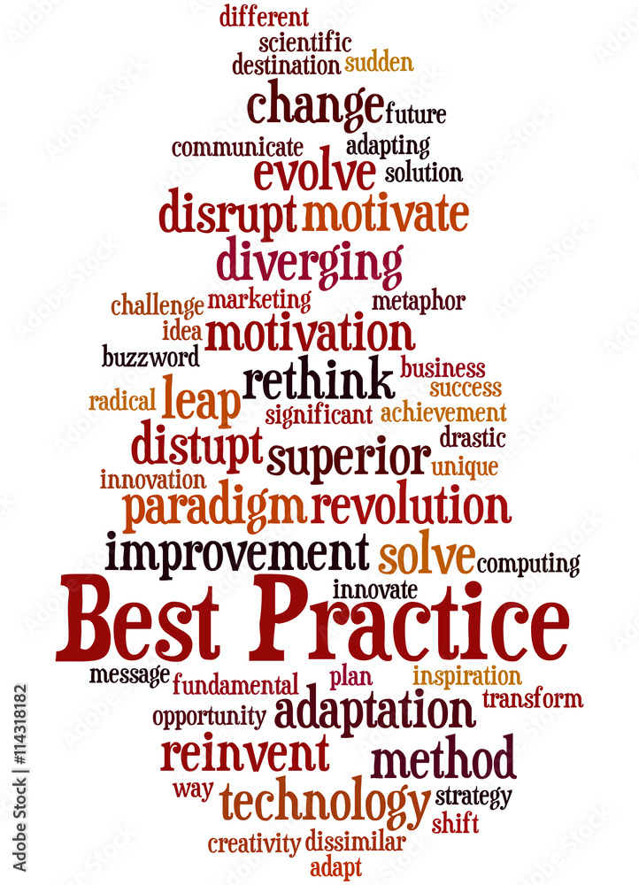 Obraz premium Best Practice, word cloud concept 9