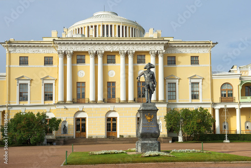 Monument to Paul I and Pavlovsk Palace, Pavlovsk, Saint Petersburg