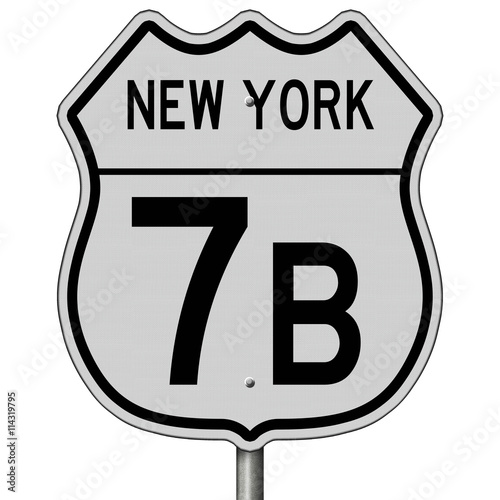 Sign for New York Highway 7B photo