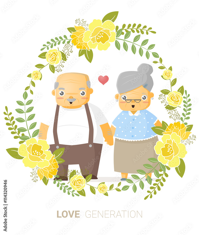 Love generation greeting card , vector, illustration Stock Vector ...