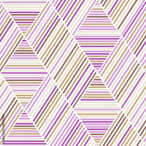Pink and Brown Lines Seamless Pattern