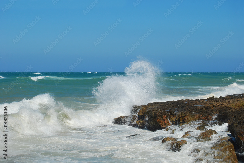 Storm on the Apulian coast of Torre Canne - Apulia - Italy