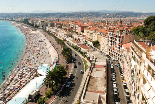 Panorama of the city of Nice in southern France © omnesolum