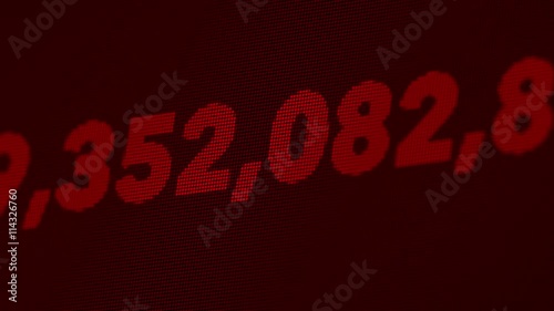National GDP or Debt Counter in RUBEL Animation