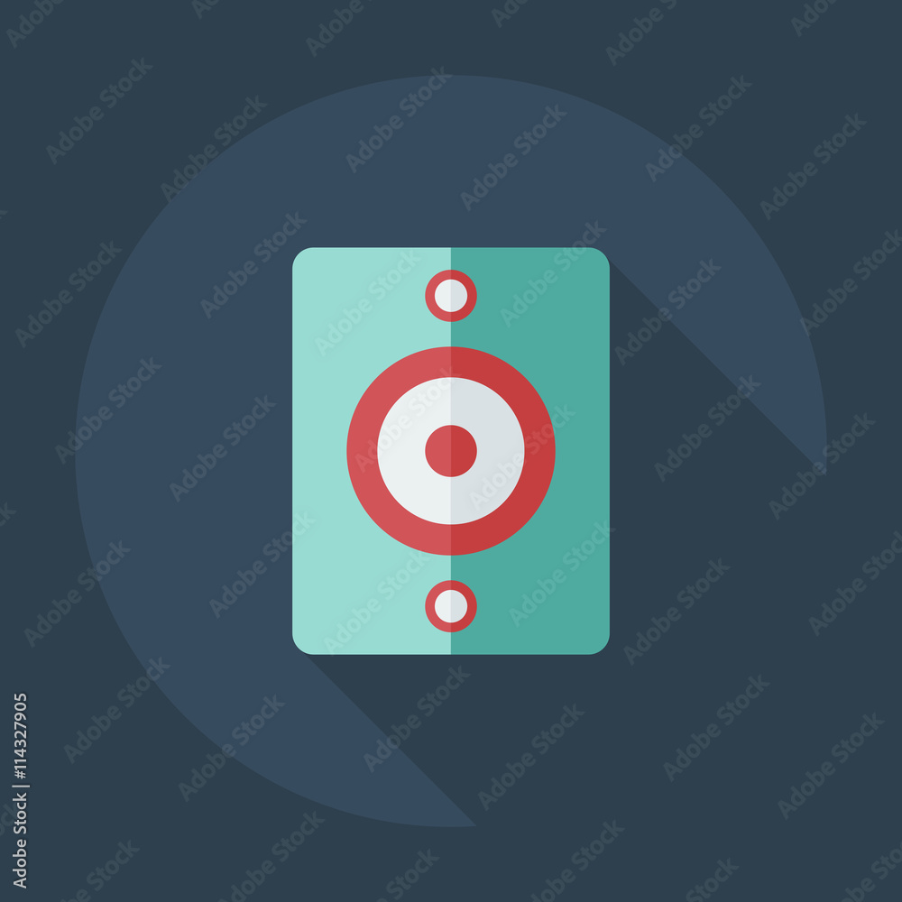 Flat modern design with shadow icons audio