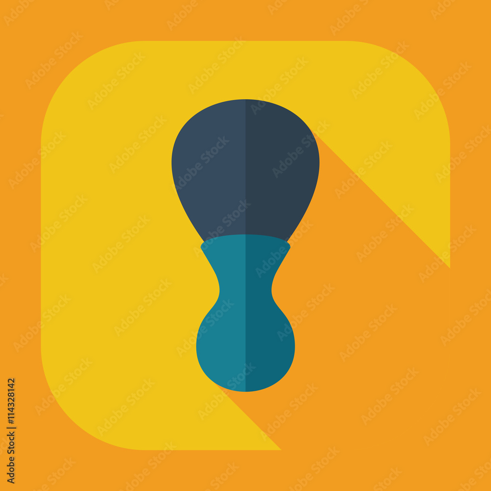 Flat modern design with shadow icons for shaving Flat modern design with shadow icons for shaving