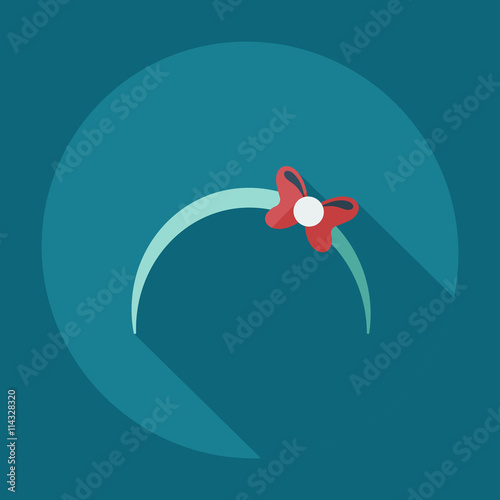 Flat modern design with shadow icons bijouterie