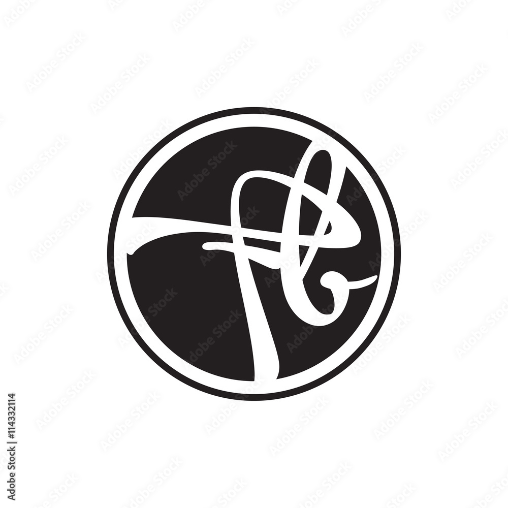 initial letter logo circle with ring initial letter logo circle with ring