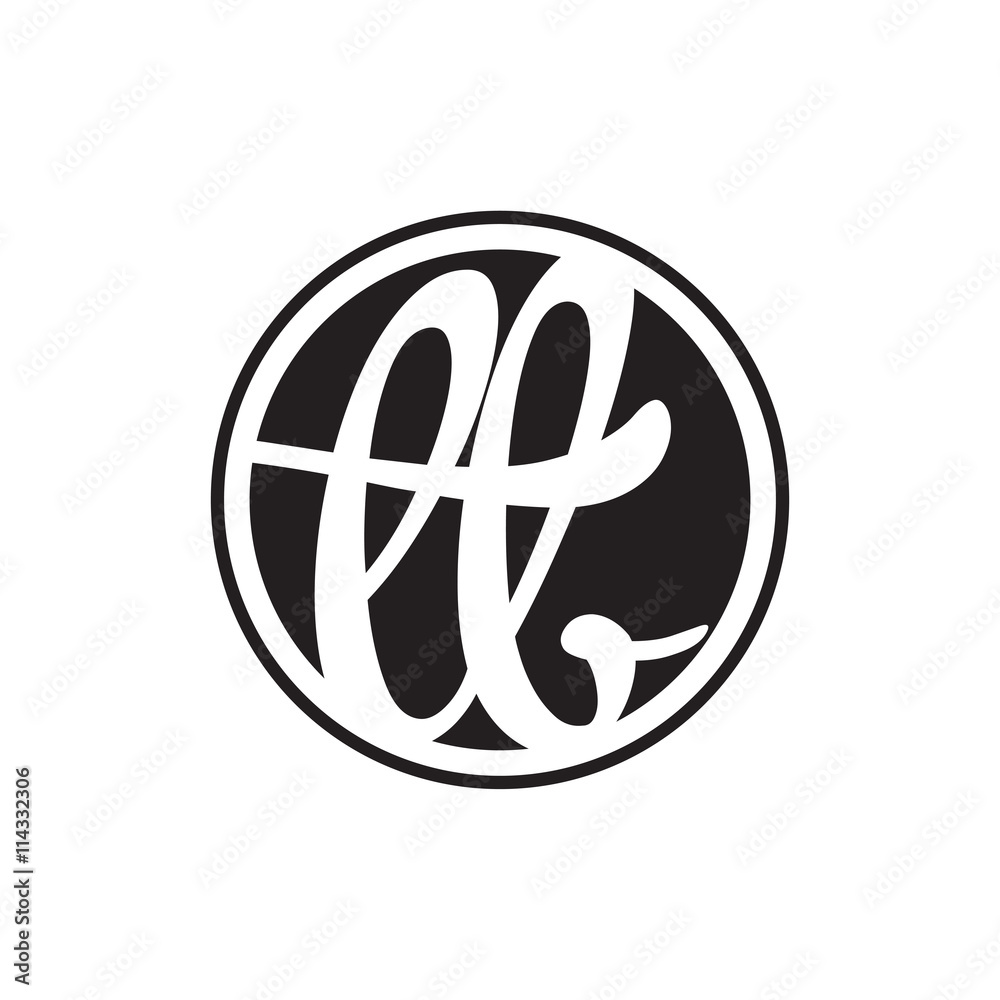 initial letter logo circle with ring initial letter logo circle with ring
