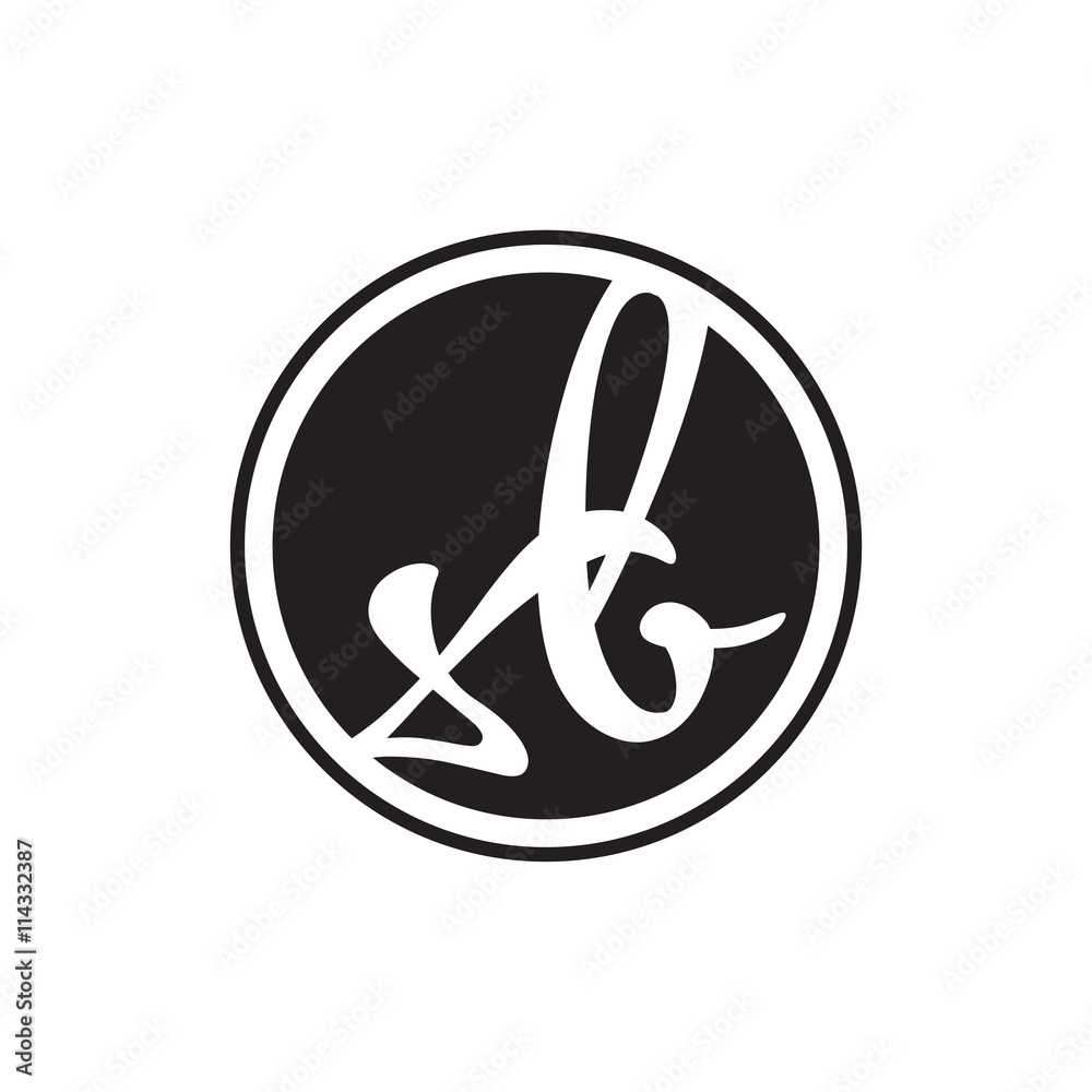 initial letter logo circle with ring initial letter logo circle with ring