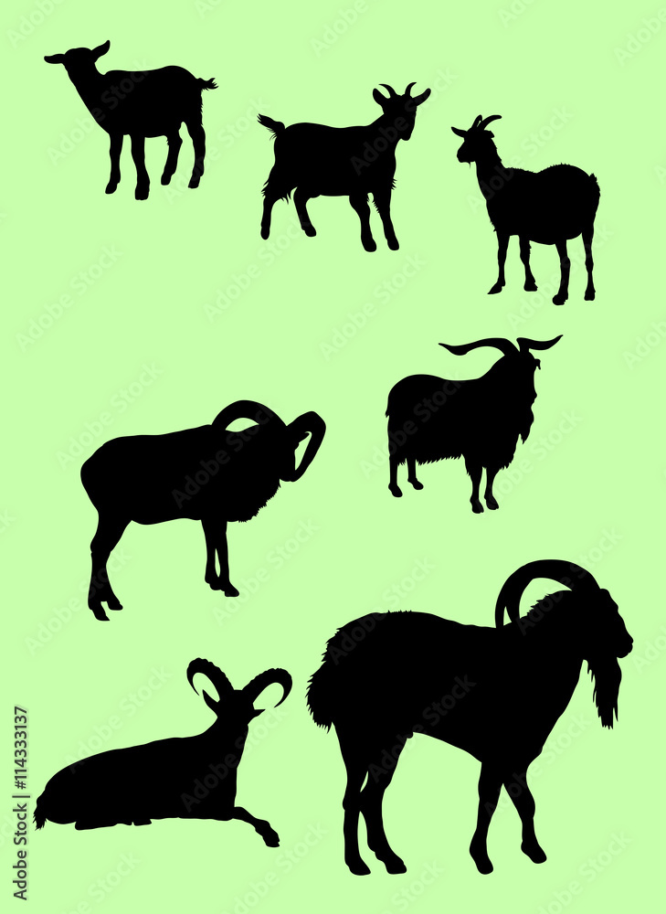 Goats Animal Silhouette