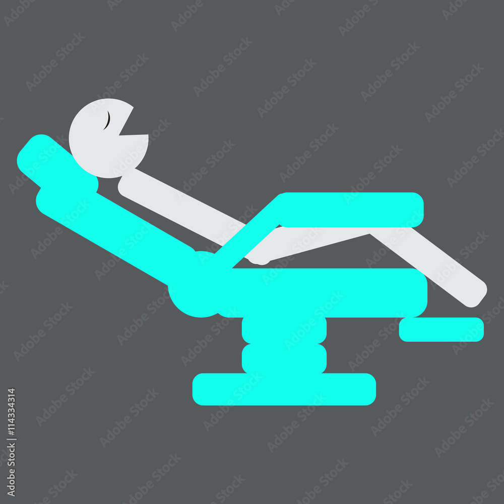 Pictogram icon for the dentist or hygienist Pictogram icon for the dentist or hygienist