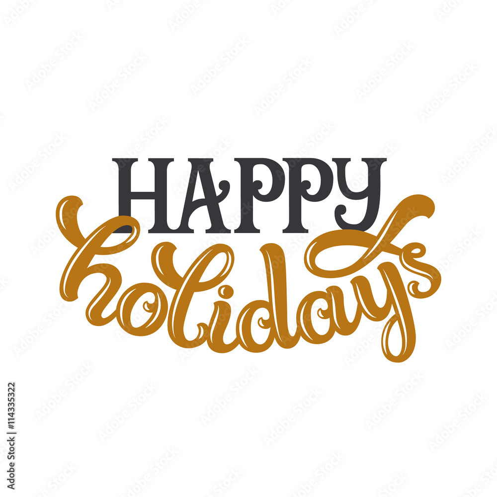 Naklejka premium Happy holidays card