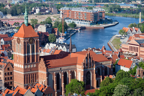 St. John's Church and Gdansk Cityscape