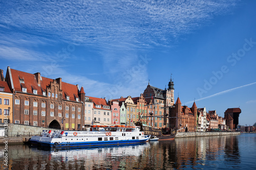 City of Gdansk Old Town Skyline in Poland