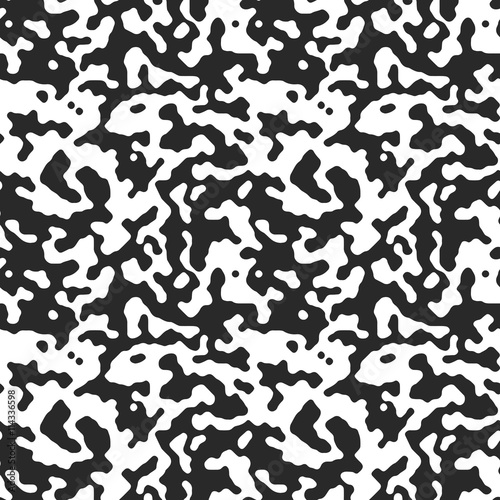 Woodland camo vector pattern. Camouflage background