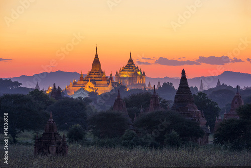Pagoda field at Bagan, Myanmar
