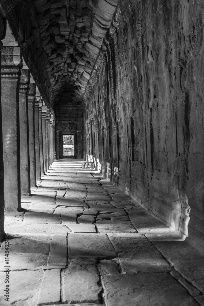 Hallway in Angkor Wat temple