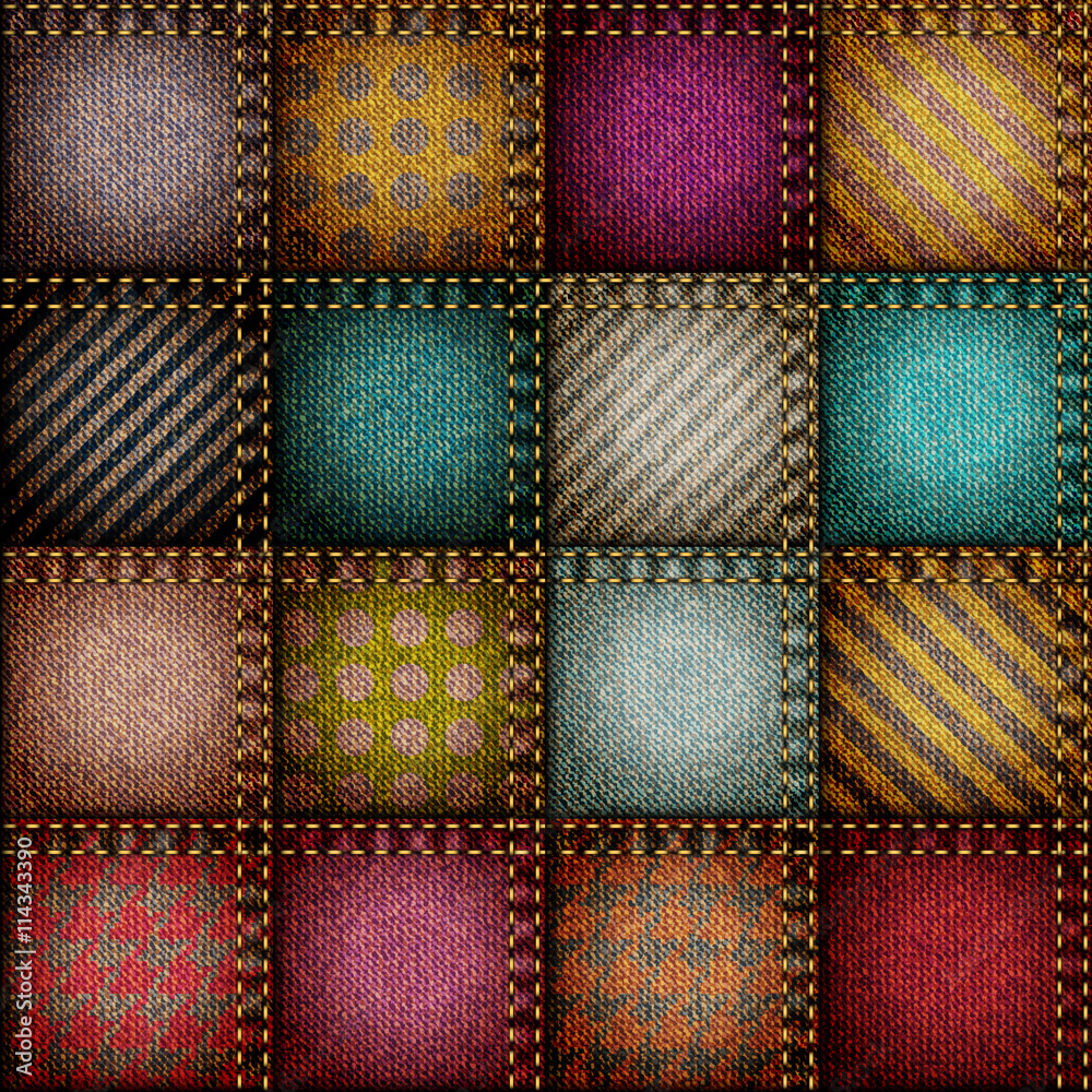 patchwork of squares
