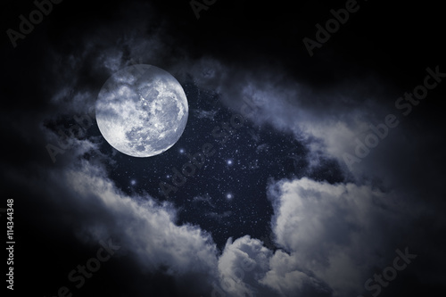 Photo Full moon night