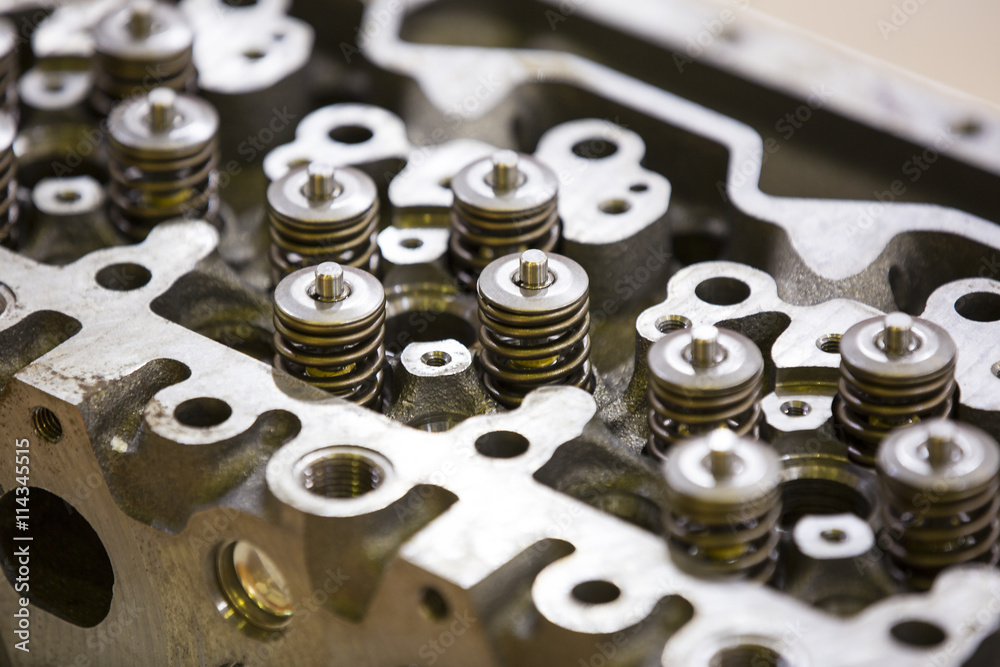internal combustion engine inside a close-up shot internal combustion engine inside a close-up shot