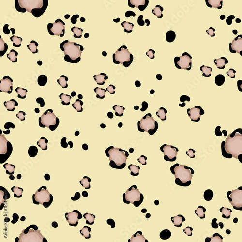 leopard pattern with dots in color
