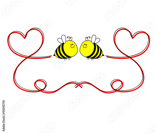 bees in love photo