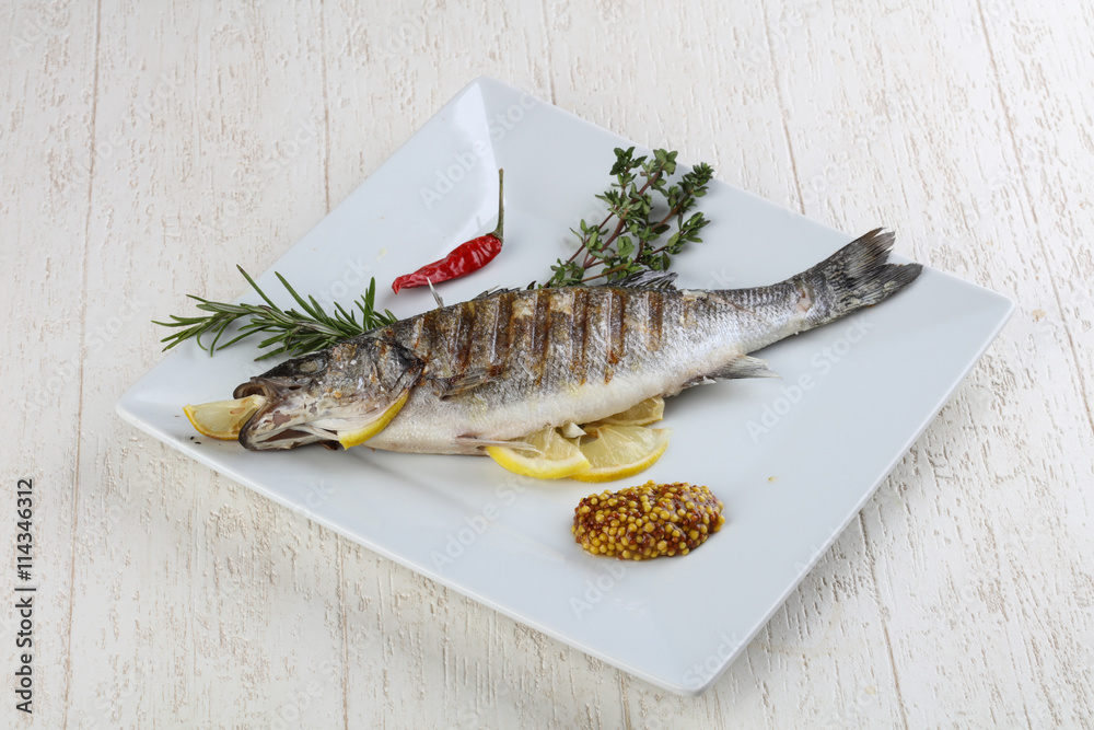 Grilled seabass Grilled seabass