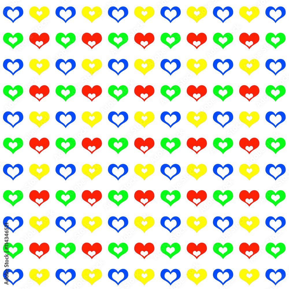 many hearts on white many hearts on white