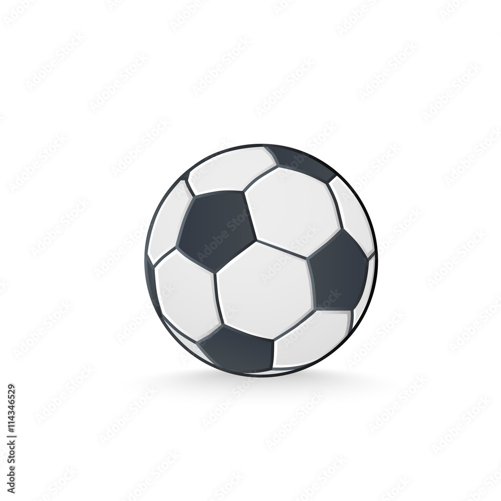 Obraz premium Soccer ball isolated on white.