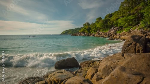 Wallpaper Mural summer sunset private freedom beach waves panorama hd phuket thailand
 Torontodigital.ca